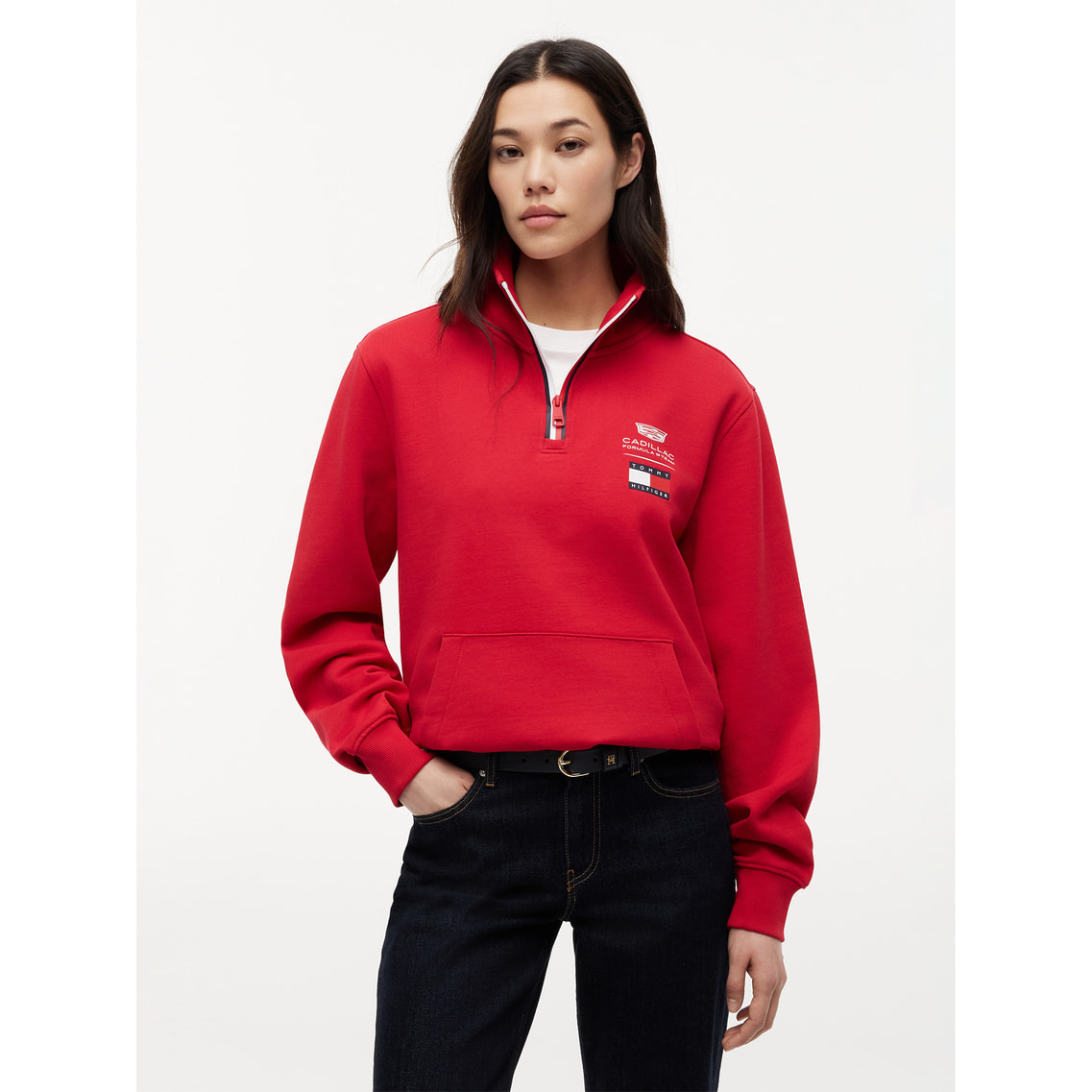 Tommy X Cadillac F1 Team ロゴハーフジッププルオーバー | トミー