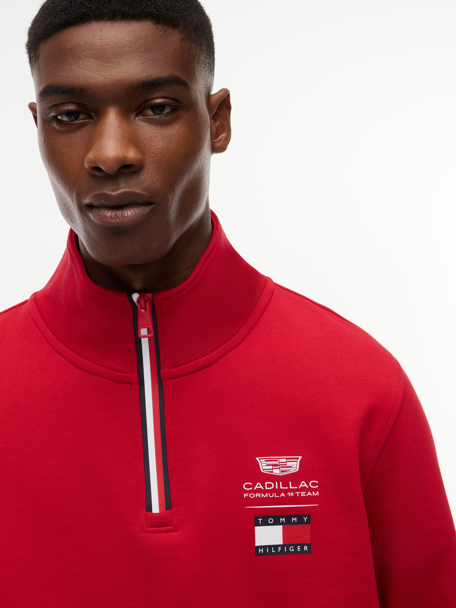 Tommy x Cadillac F1 Team ハーフジッププルオーバー | トミー