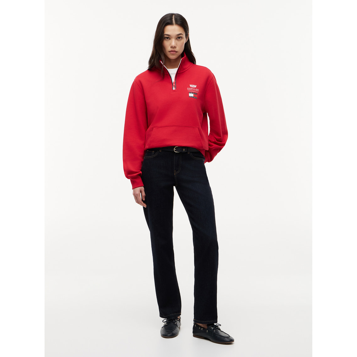 Tommy X Cadillac F1 Team ロゴハーフジッププルオーバー | トミー