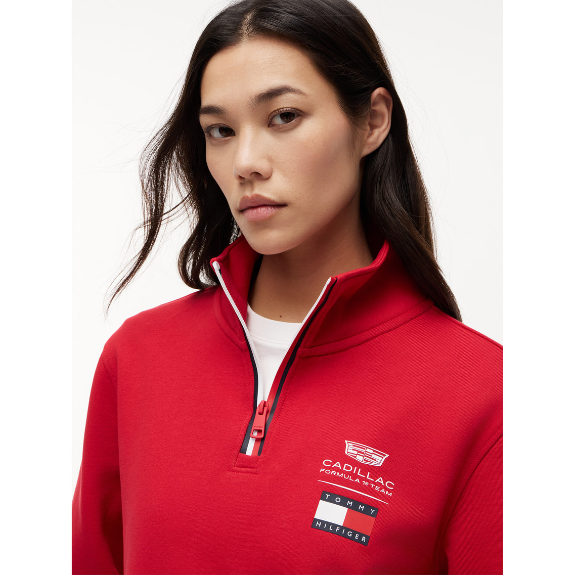 Tommy X Cadillac F1 Team ロゴハーフジッププルオーバー | トミー