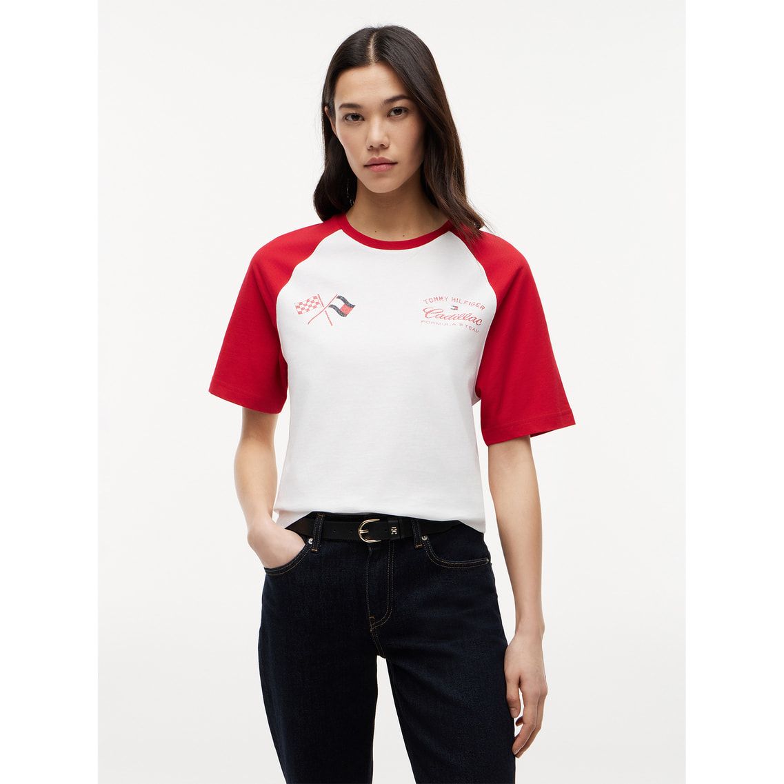 Tommy x Cadillac F1 Team バーシティラグランTシャツ | トミー