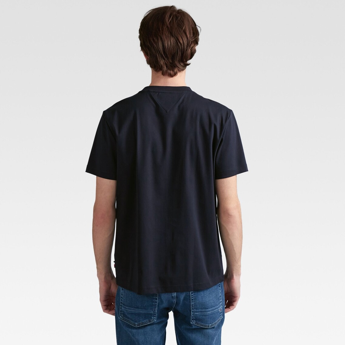 7307円 超激安 トミー ヒルフィガー メンズ Tシャツ トップス Tommy Hilfiger lounge T-shirt with side logo taping in black