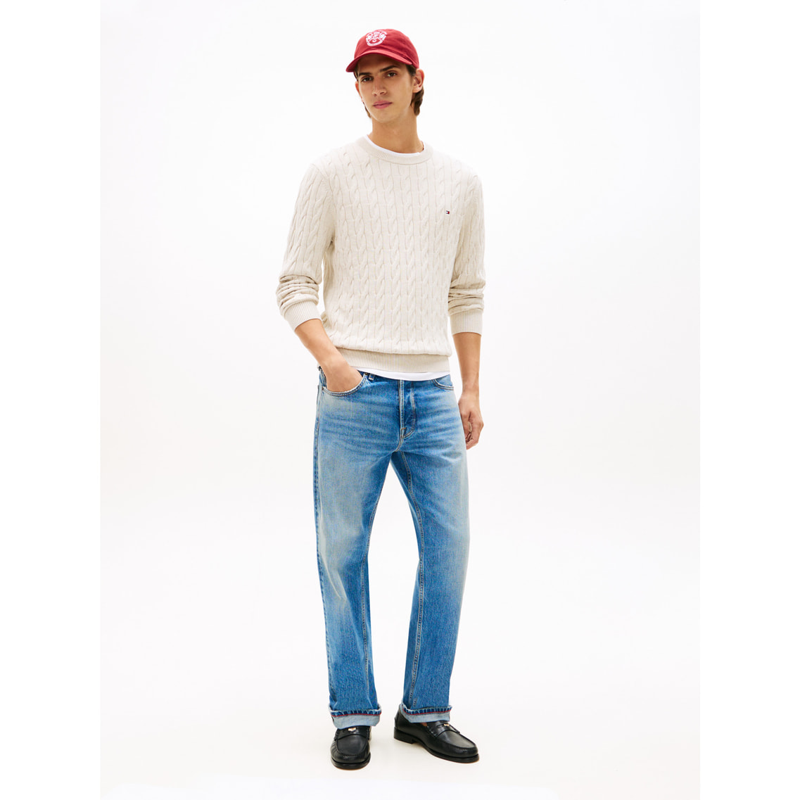 クラシックケーブルクルーネックセーター | トミー ヒルフィガー
