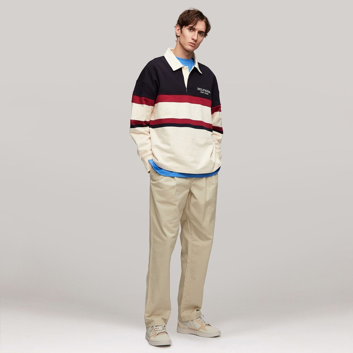 モノタイプカラーブロックラガーシャツ | TOMMY HILFIGER | Tommy