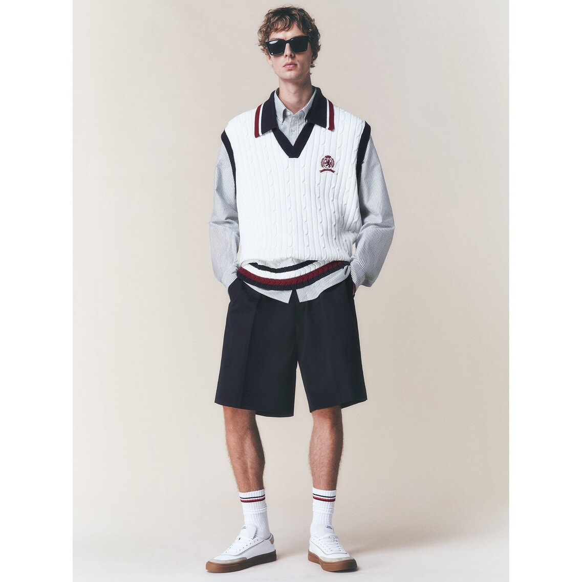 TOMMY HILFIGER COLLECTION グローバルストライプセーターベスト | ヒルフィガー コレクション | トミー ヒルフィガー  公式オンラインストア