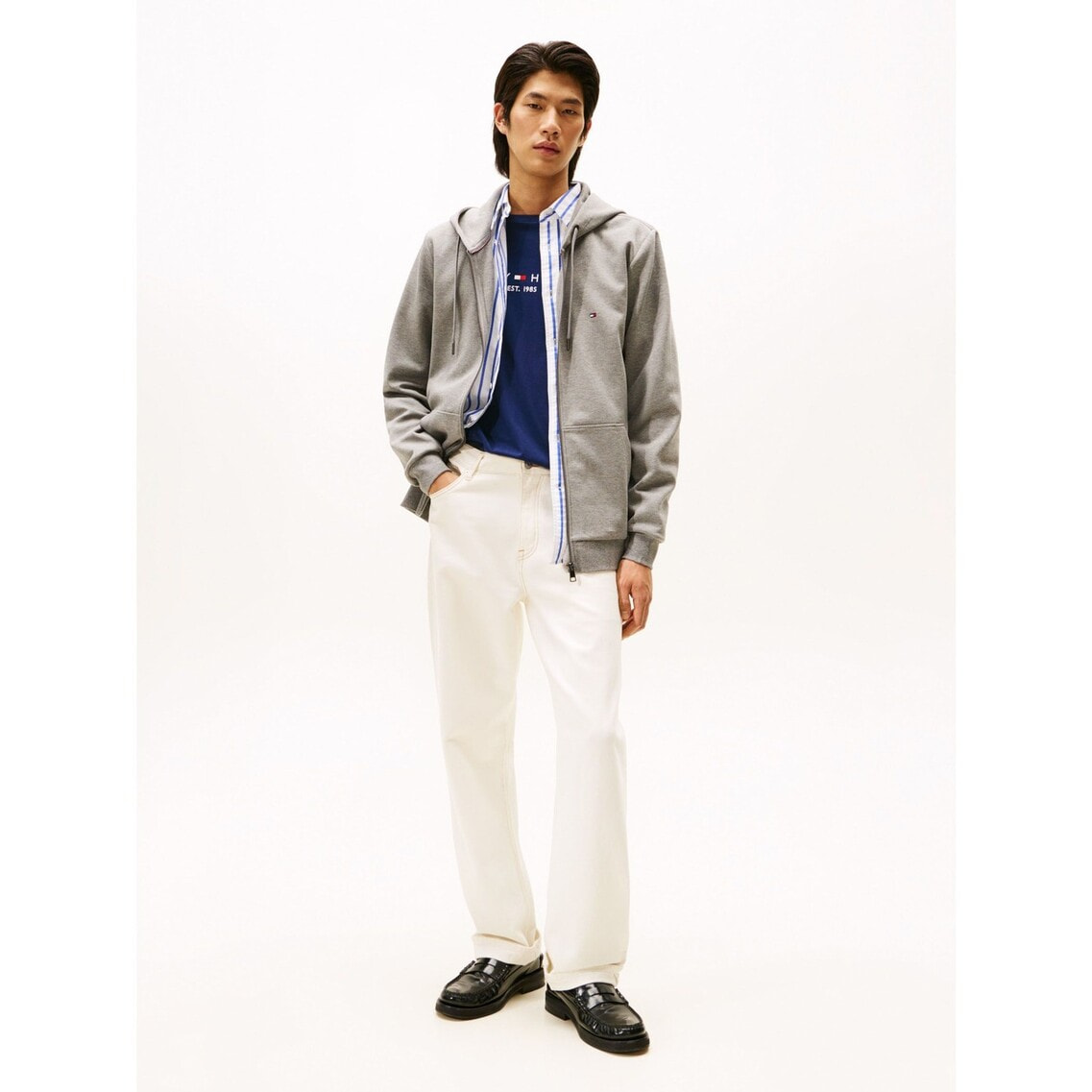 エッセンシャルインテクノジップアップパーカー | トミー ヒルフィガー