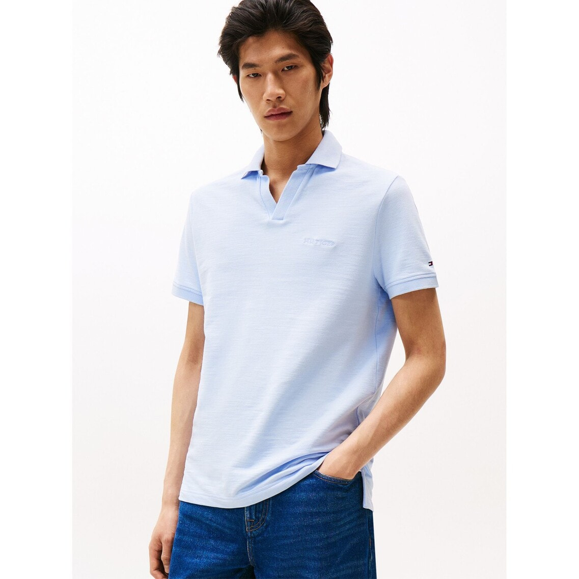 2点でさらに10％OFF】コットンリネンテリーレギュラーポロシャツ