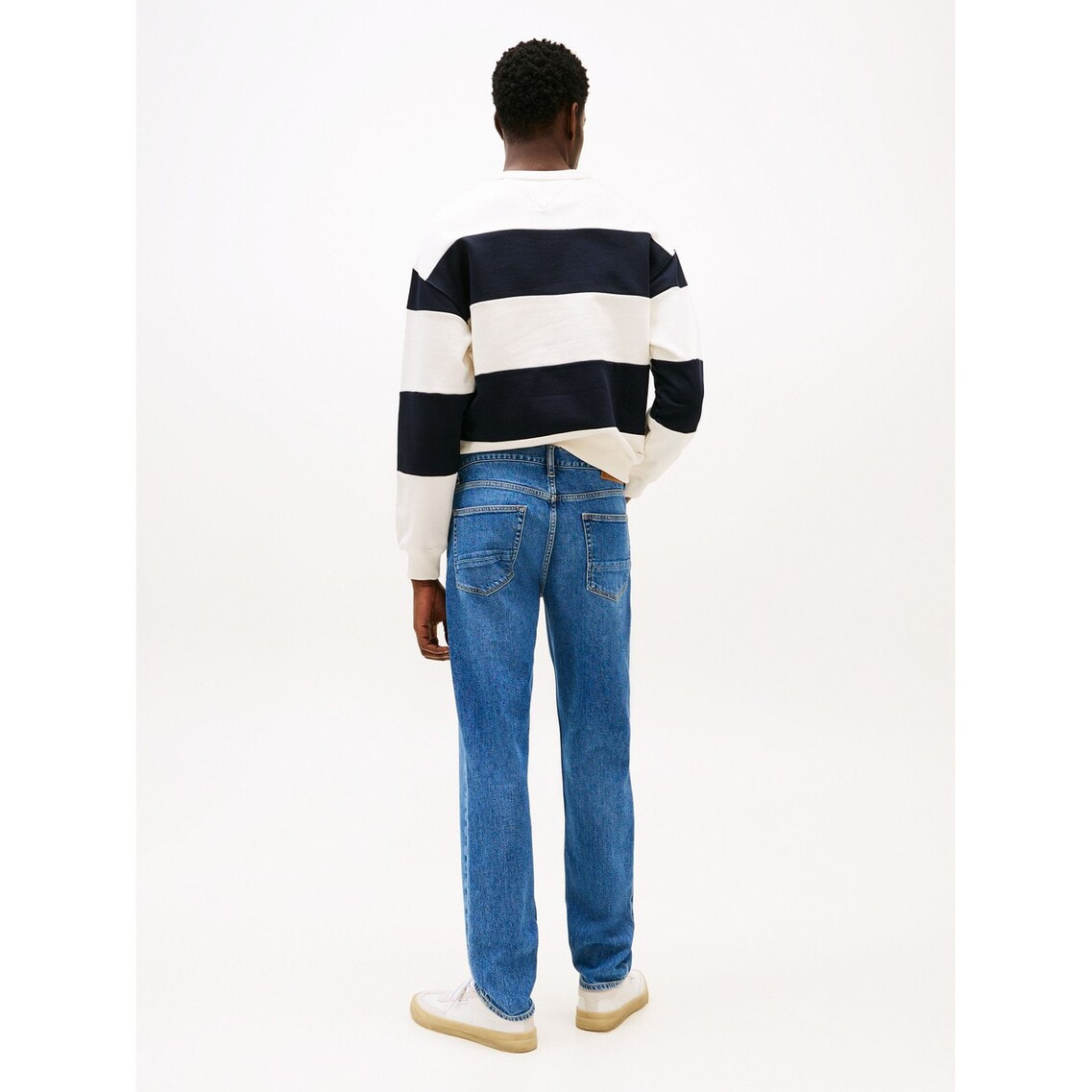 2点でさらに10％OFF】テーパードハーレムストレートジーンズ