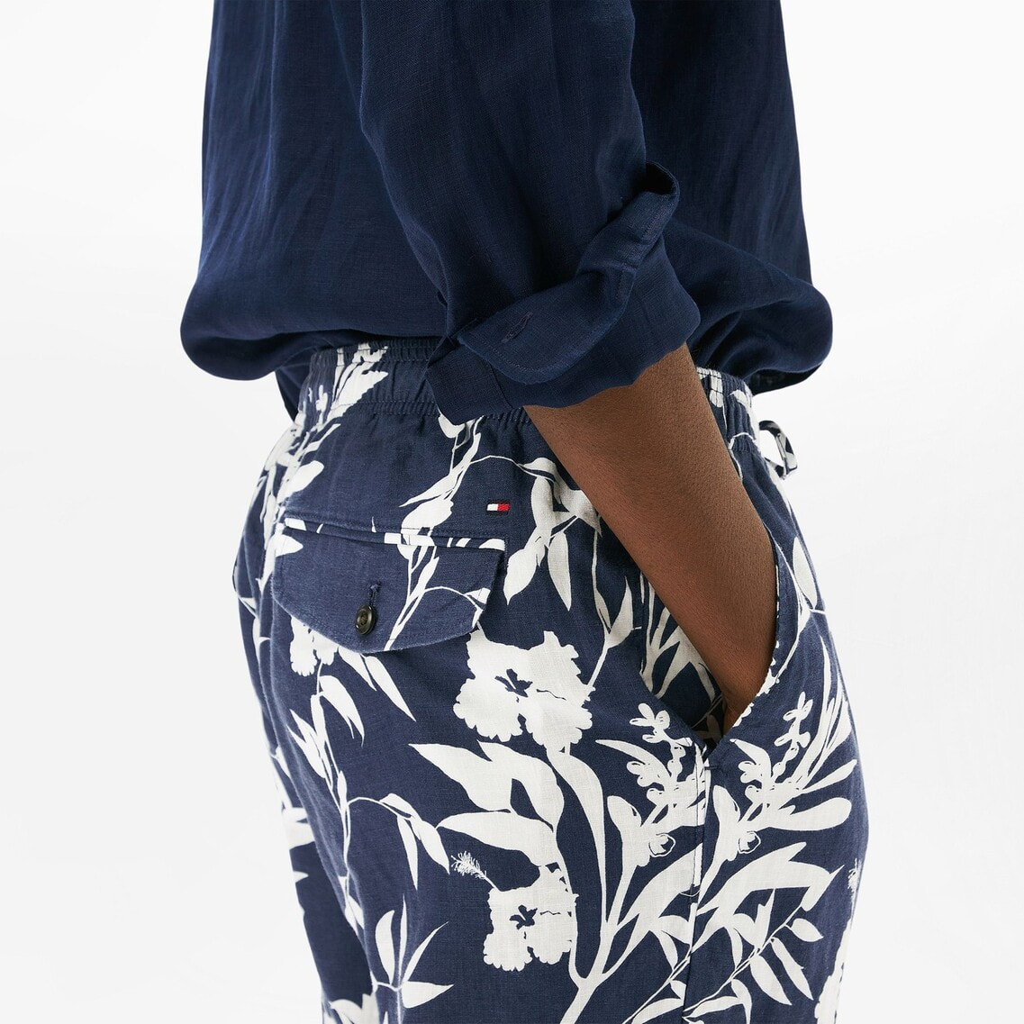 ハーレムリネンプリントショートパンツ | トミー ヒルフィガー  