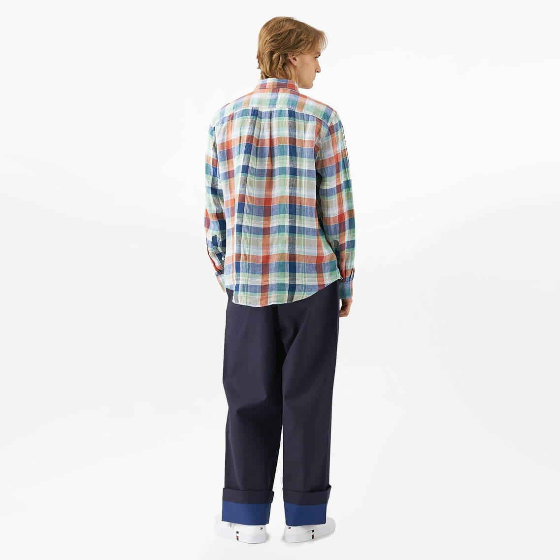 期間限定価格商品 2点でさらに10％OFF】リネンサマーマドラスシャツ | トミー フォーマル・ドレス・スーツ
