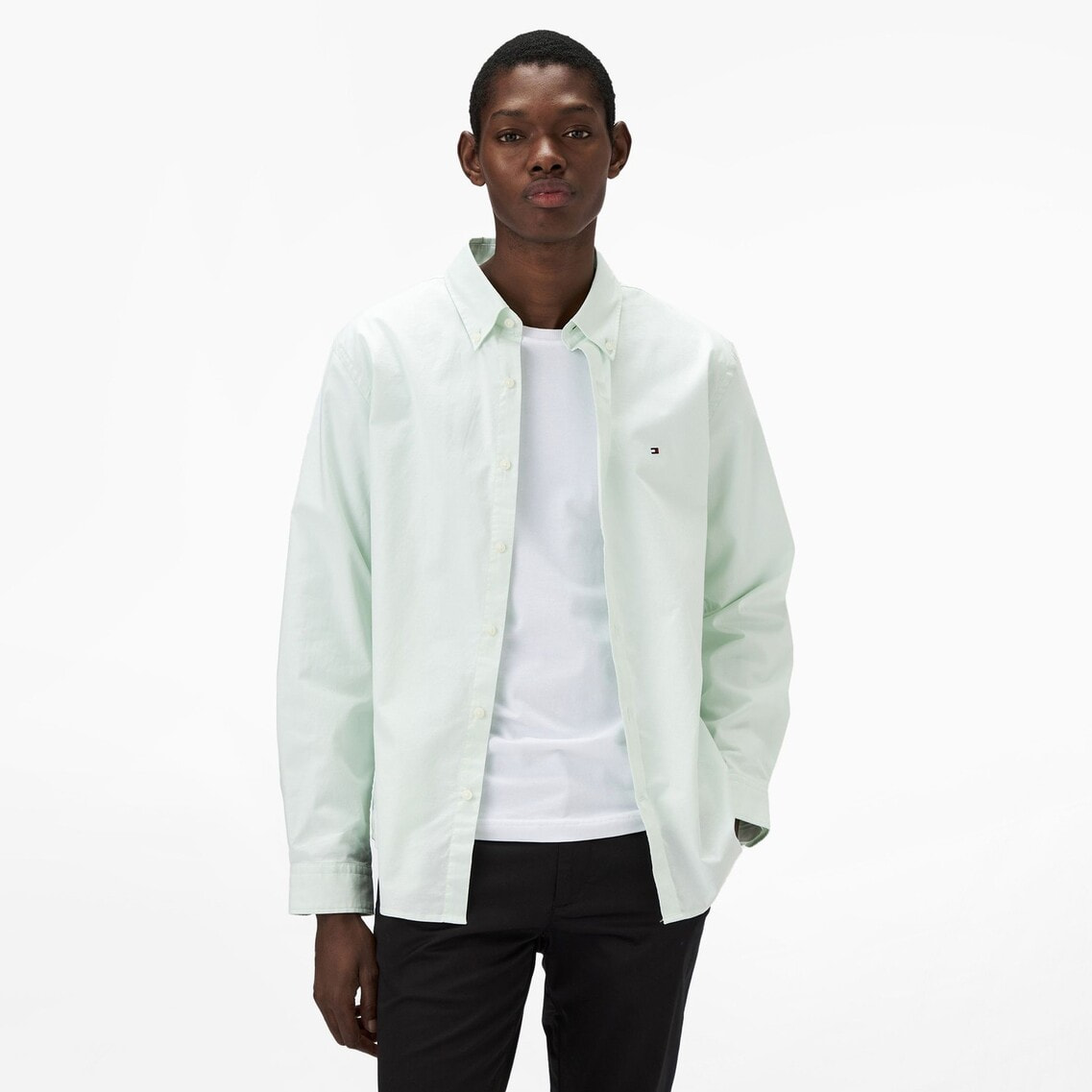 2点でさらに10％OFF】オックスフォードソリッドロングスリーブ