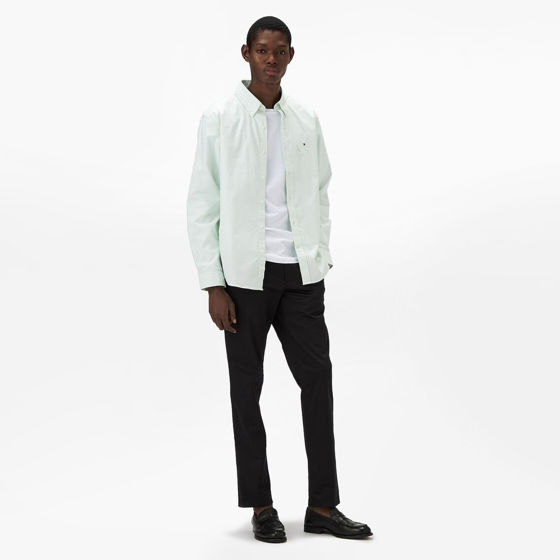 2点でさらに10％OFF】オックスフォードソリッドロングスリーブ