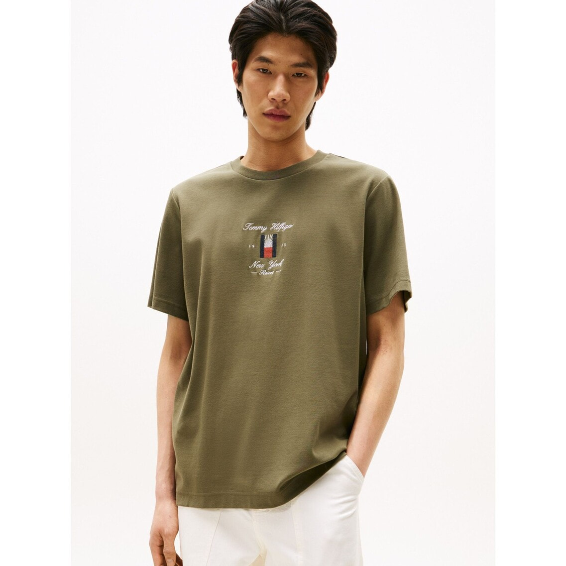  / トミーヒルフィガー ロゴ入Tシャツ  新作 ベーシックロゴTシャツ | トミー ヒルフィガー | トミー