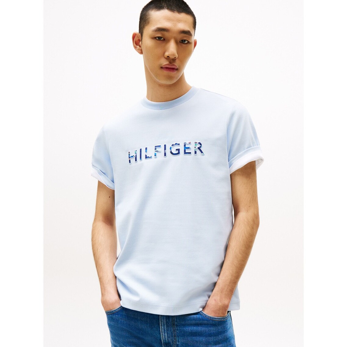 ヒルフィガーアーチエンボスTシャツ 2点でさらに10％OFF】インターロックエンボスTシャツ | トミー