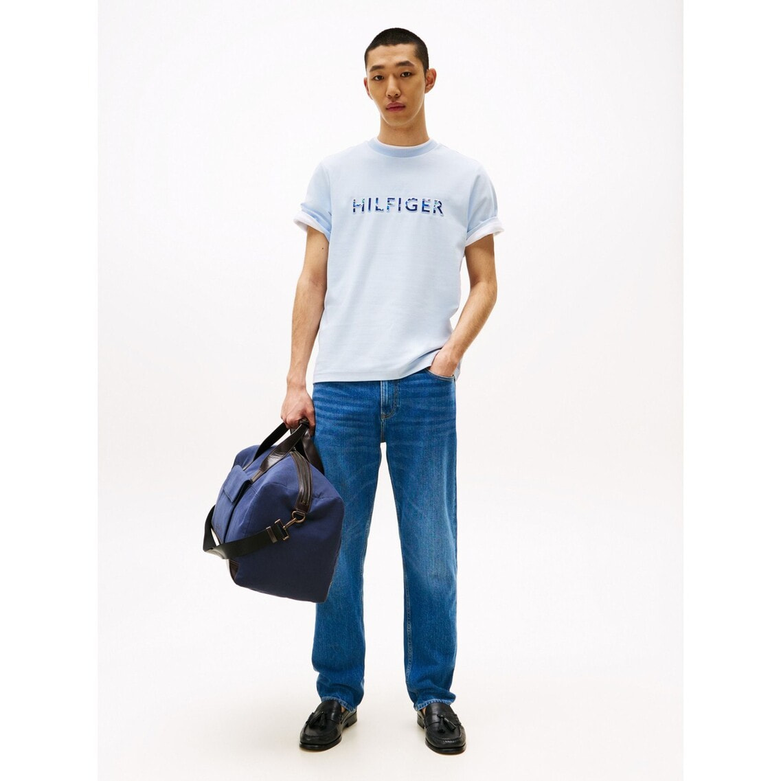 ヒルフィガーエンボスロゴTシャツ | トミー ヒルフィガー