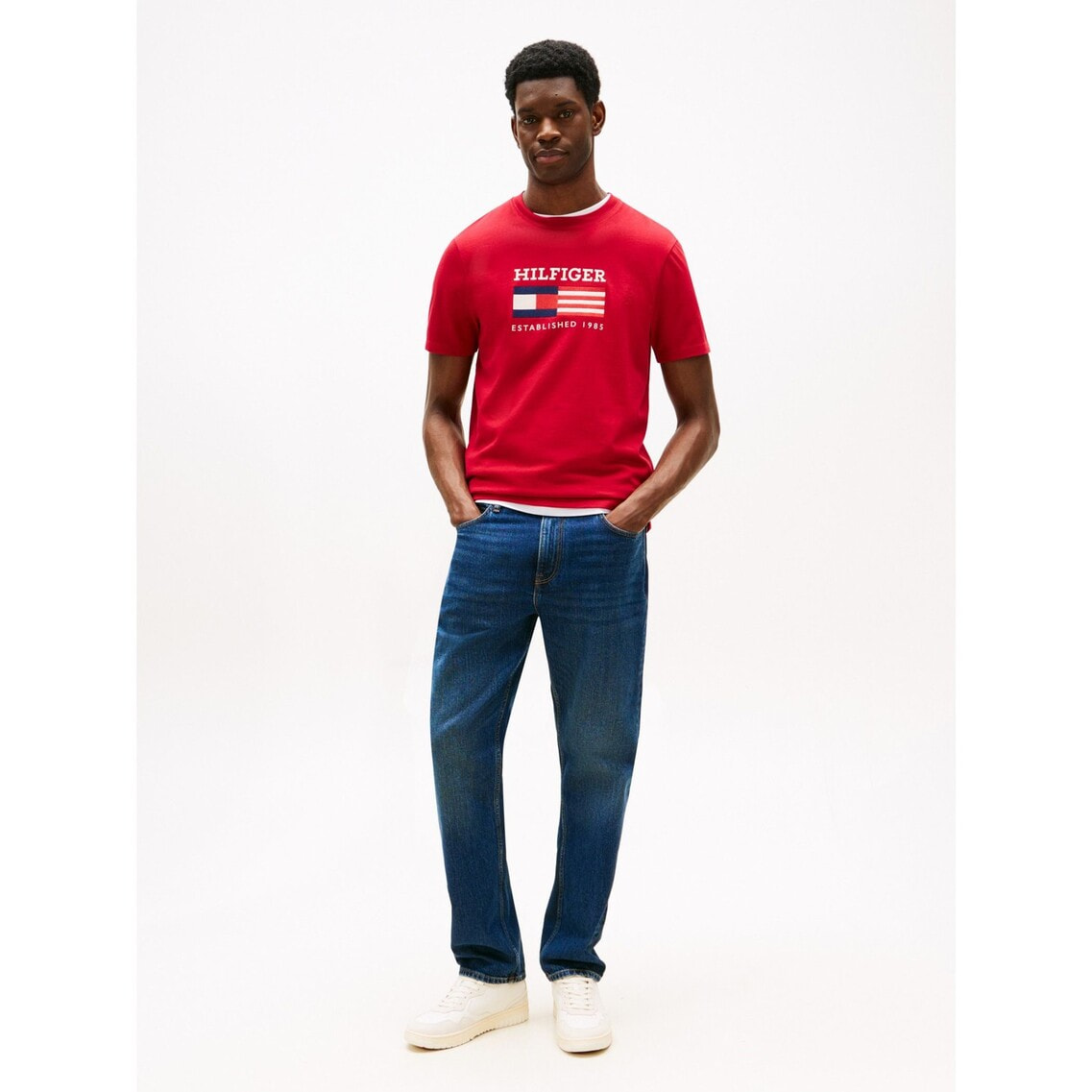 アメリカーナモノタイプフラッグボックスTシャツ | トミー