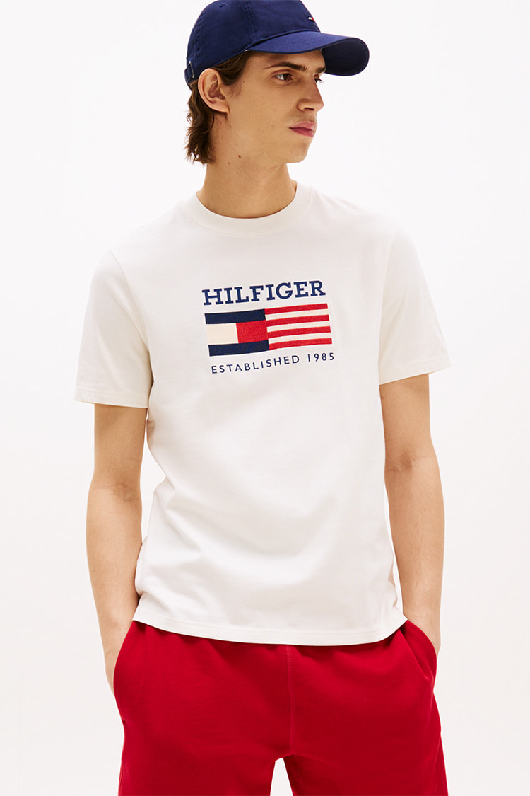 アメリカーナモノタイプフラッグボックスTシャツ