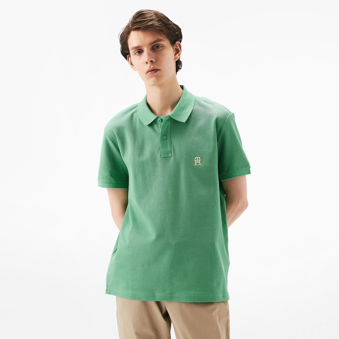 売れ筋商品|||トミー ヒルフィガー Tシャツ レディース トップス Polo shirt - opal green 楽天市場】トミーヒルフィガー tシャツ（カラーグリーン
