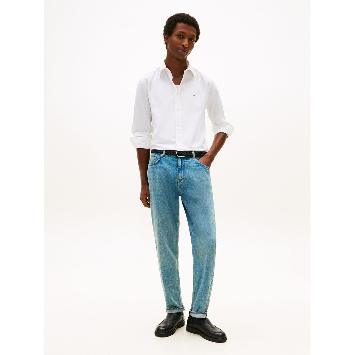 コアフレックスポプリンソリッドシャツ | トミー ヒルフィガー