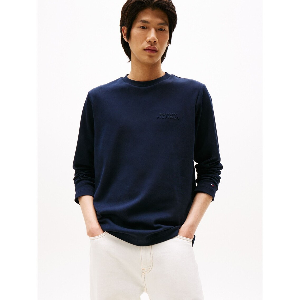 とみー ピケインターロックロングスリーブTシャツ | トミー ヒルフィガー