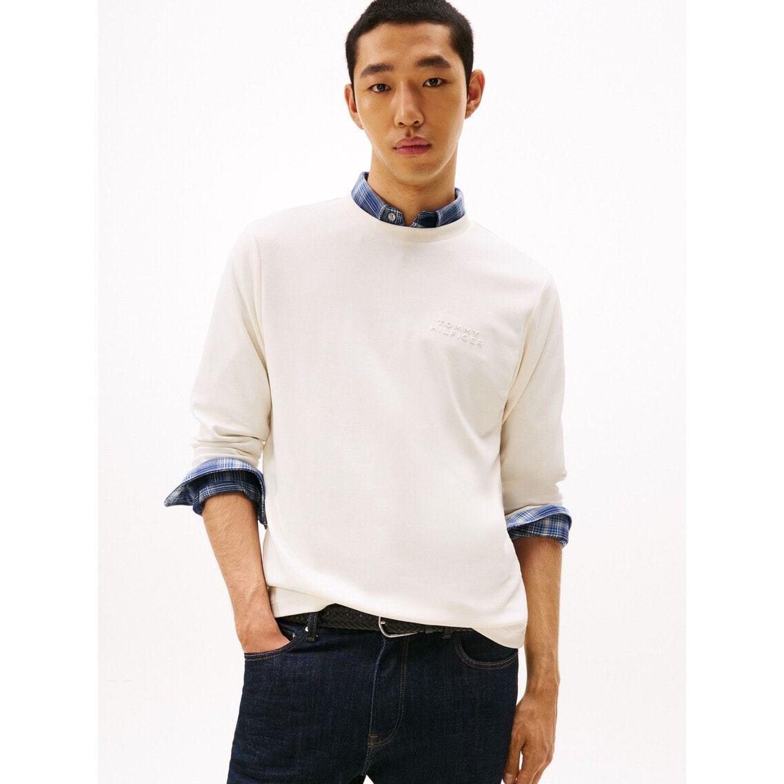 ピケインターロックロングスリーブTシャツ | トミー ヒルフィガー