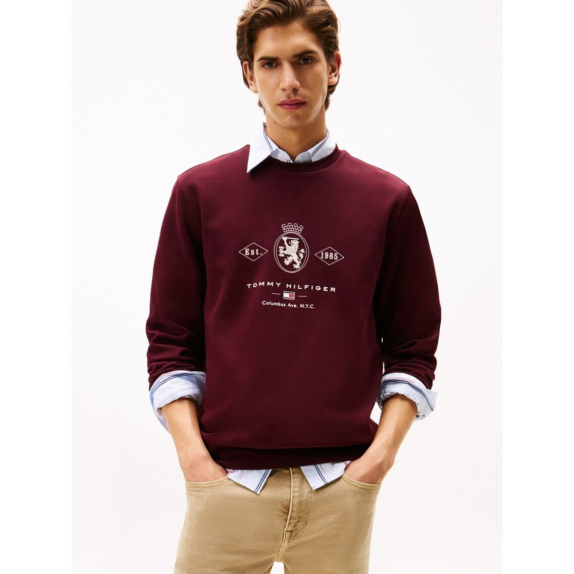 トミー ヒルフィガー（ ）/ダイアモンドクレストグラフィックスウェットシャツ 3点でさらに10％OFF】ダイアモンドクレストグラフィックスウェット