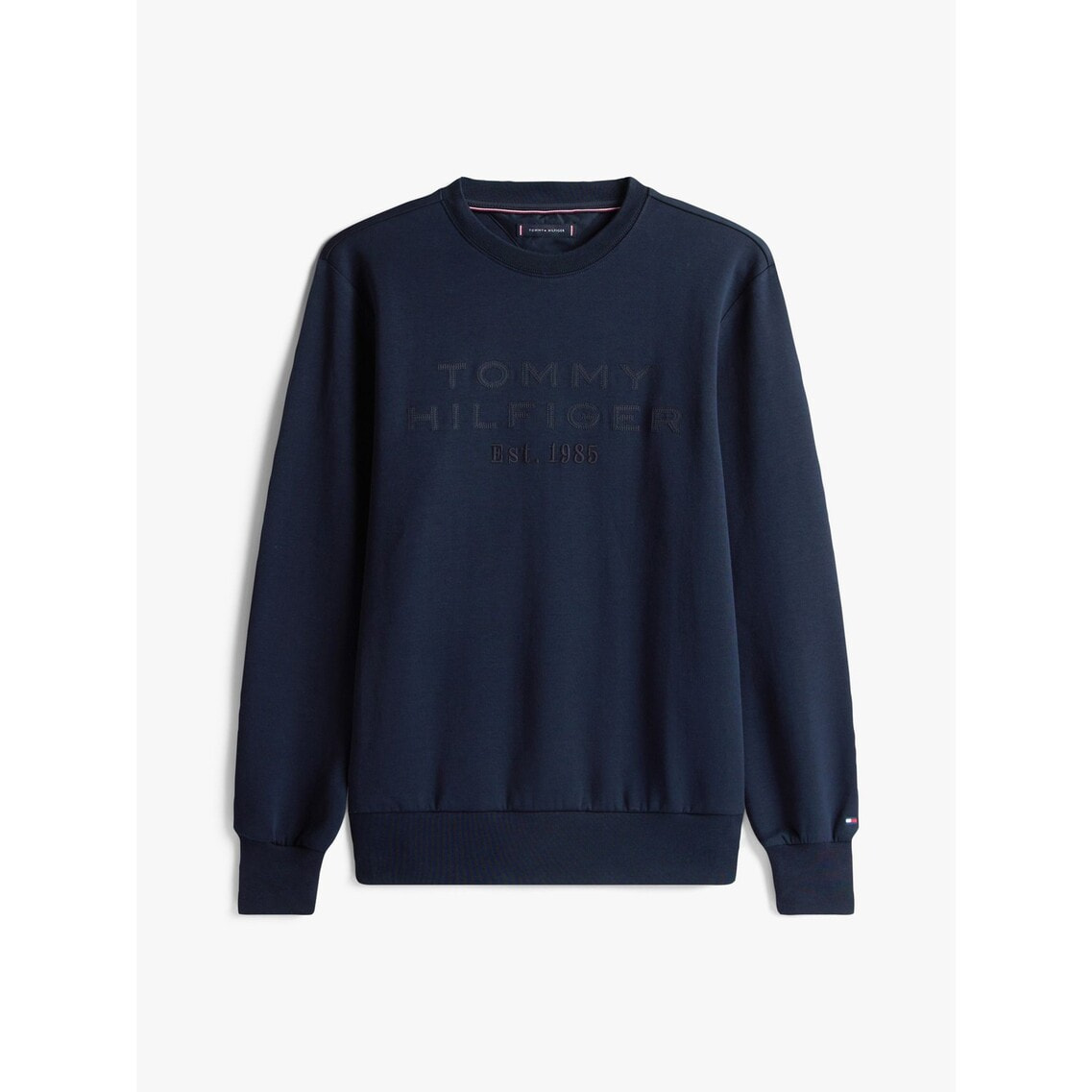 ナイロンアップリケインテクノクルーネックトレーナー | トミー