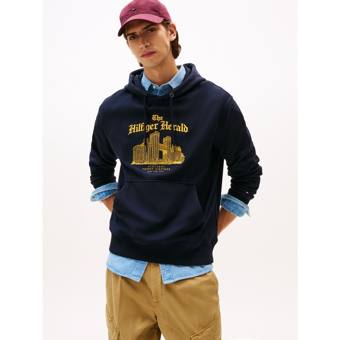  ★トミーヒルフィガー★9.0型★良品★スタンド★WH TOMMY HILFIGER☆トミーヒルフィガー☆9.0型☆良品☆スタンド☆WH