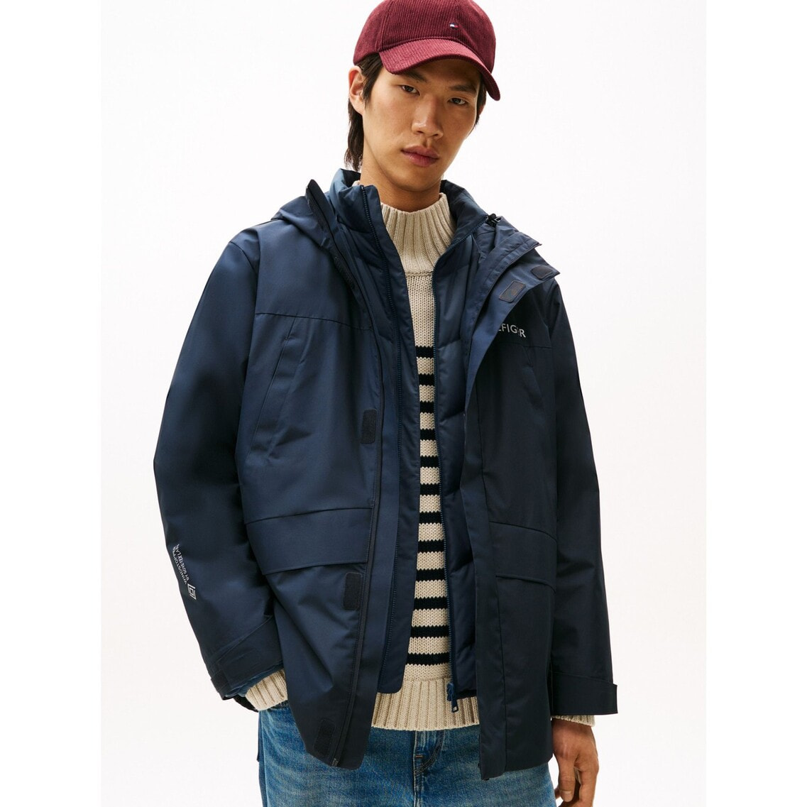 ゴアテックス3イン1グースダウンジャケット | トミー ヒルフィガー