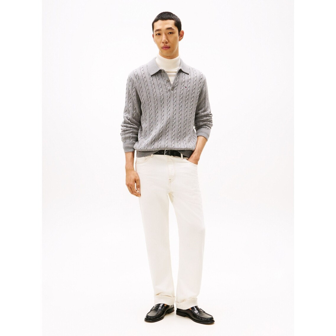 3点でさらに10％OFF】【Jung Hae In着用】コットンケーブルロング