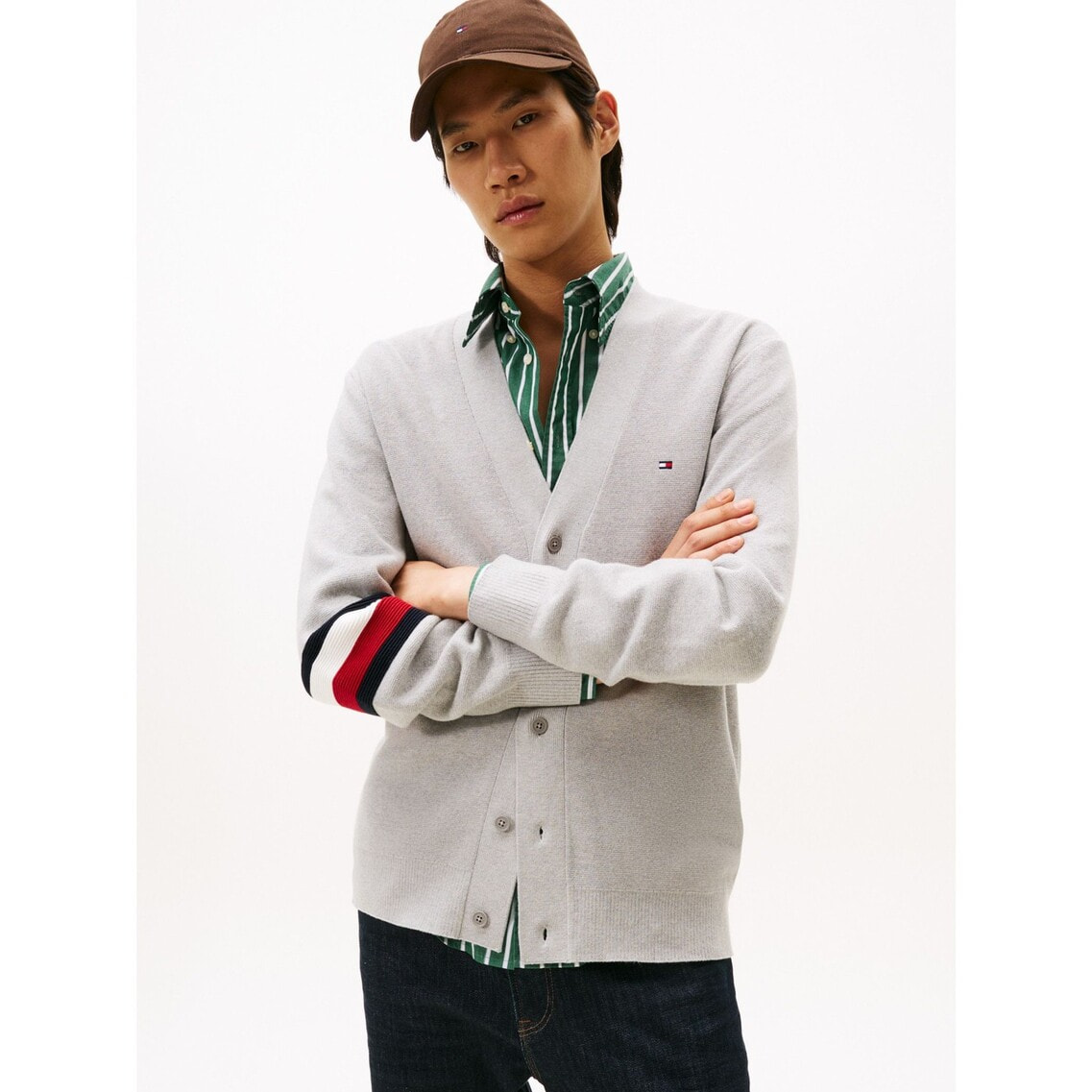 【新品】トミーヒルフィガーシルクコットンブレンドカーディガン紺L TOMMY HILFIGER｜コットンシルクブレンドカーディガン | Rakuten