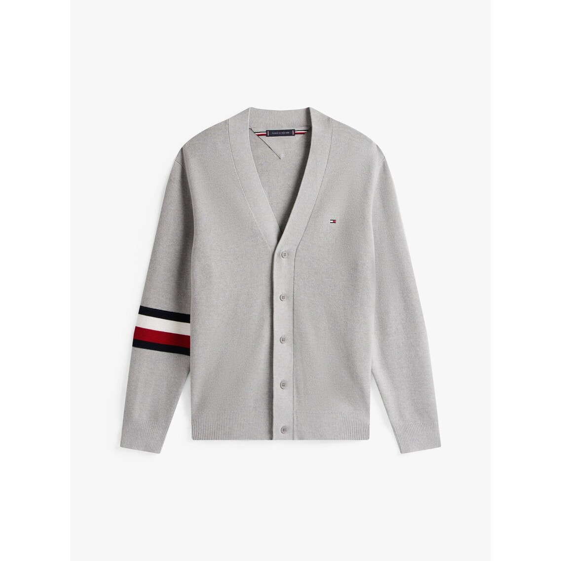 【新品】トミーヒルフィガーシルクコットンブレンドカーディガン紺L コットンシルクブレンドカーディガン | トミー ヒルフィガー