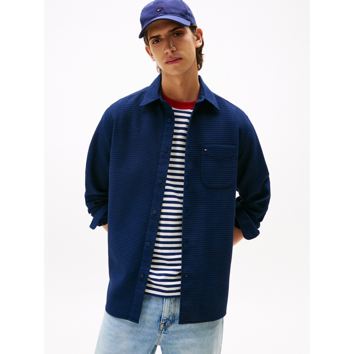 ワッフルオーバーシャツ | トミー ヒルフィガー | トミー