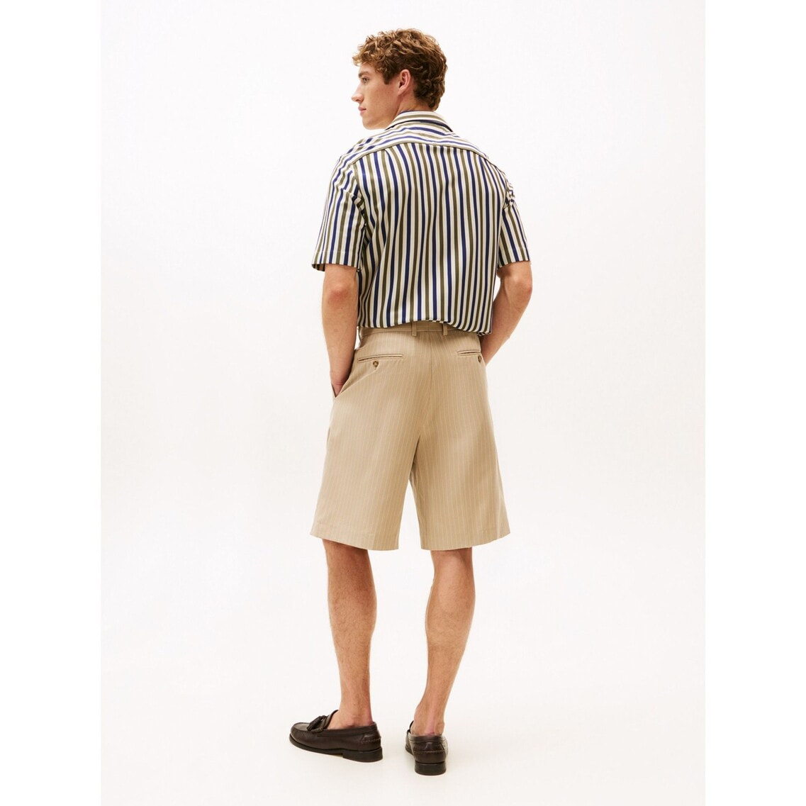 2点でさらに10％OFF】ストライプショートパンツ | トミー ヒルフィガー