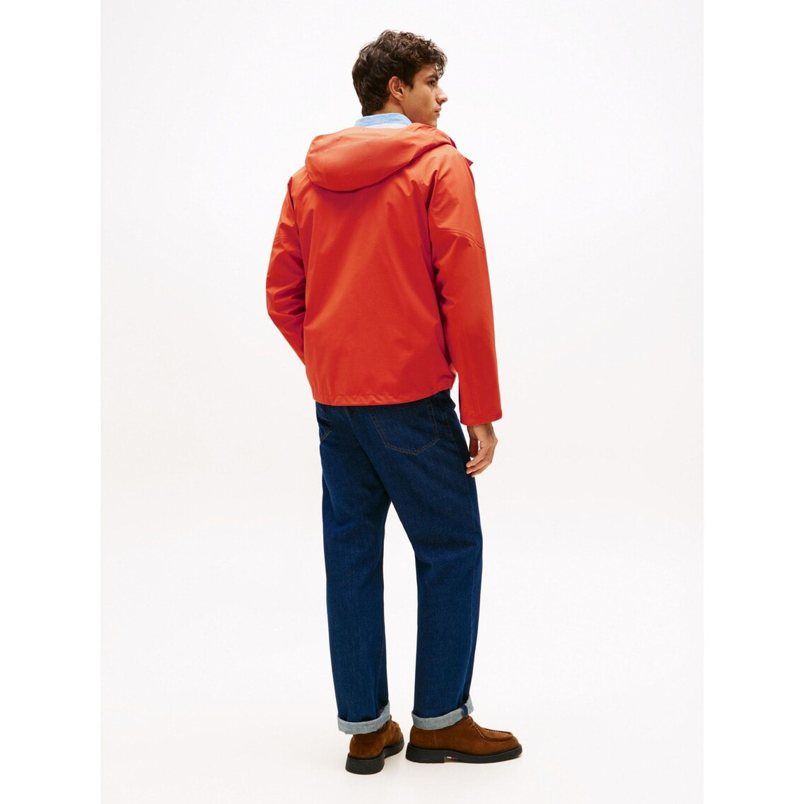 本日限定　美品NAPPING WOOL SHIRT JACKETオレンジ　M マイクロリップストップ スタッフ ジャケット （一重） 7061