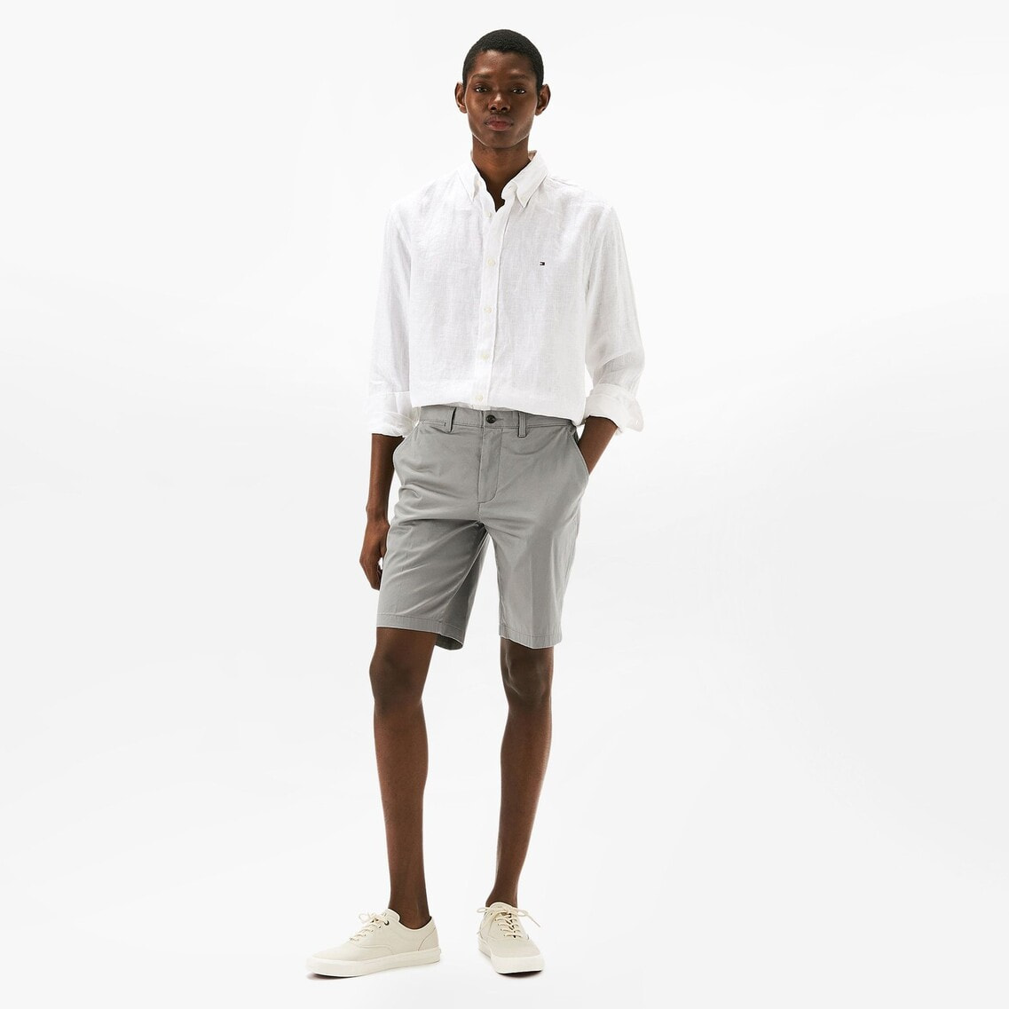 2点でさらに10％OFF】コットンサテンショートパンツ | トミー