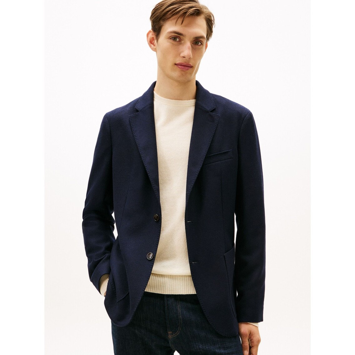 3点でさらに10％OFF】フランネルウールブレザー | トミー ヒルフィガー