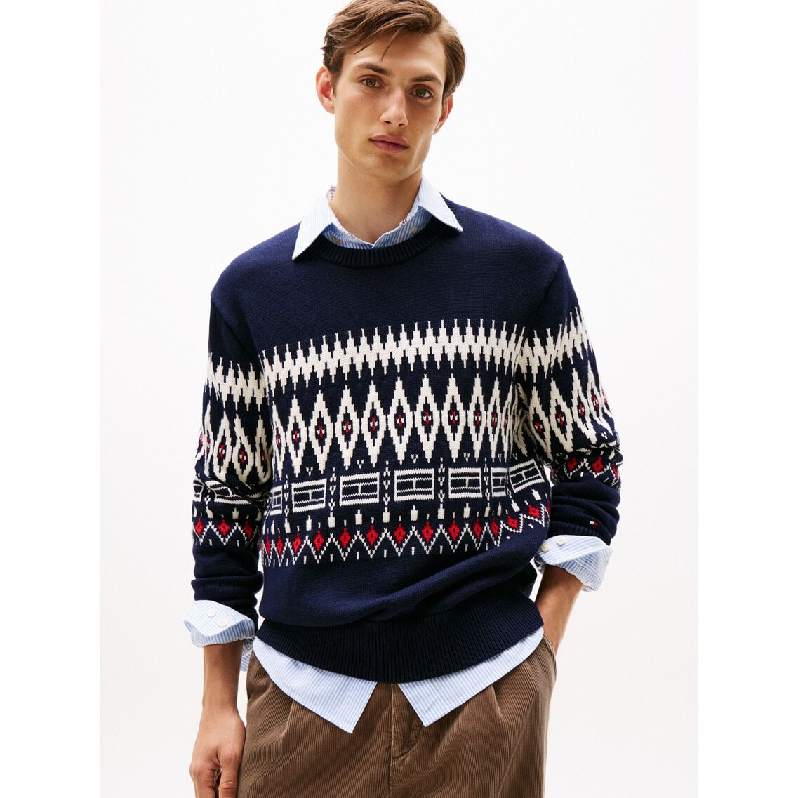 プレイスフェアアイルコットンクルーネックセーター | トミー