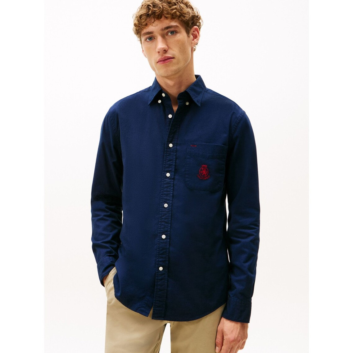 ブラッシュオックスフォードクレストポケットシャツ | トミー