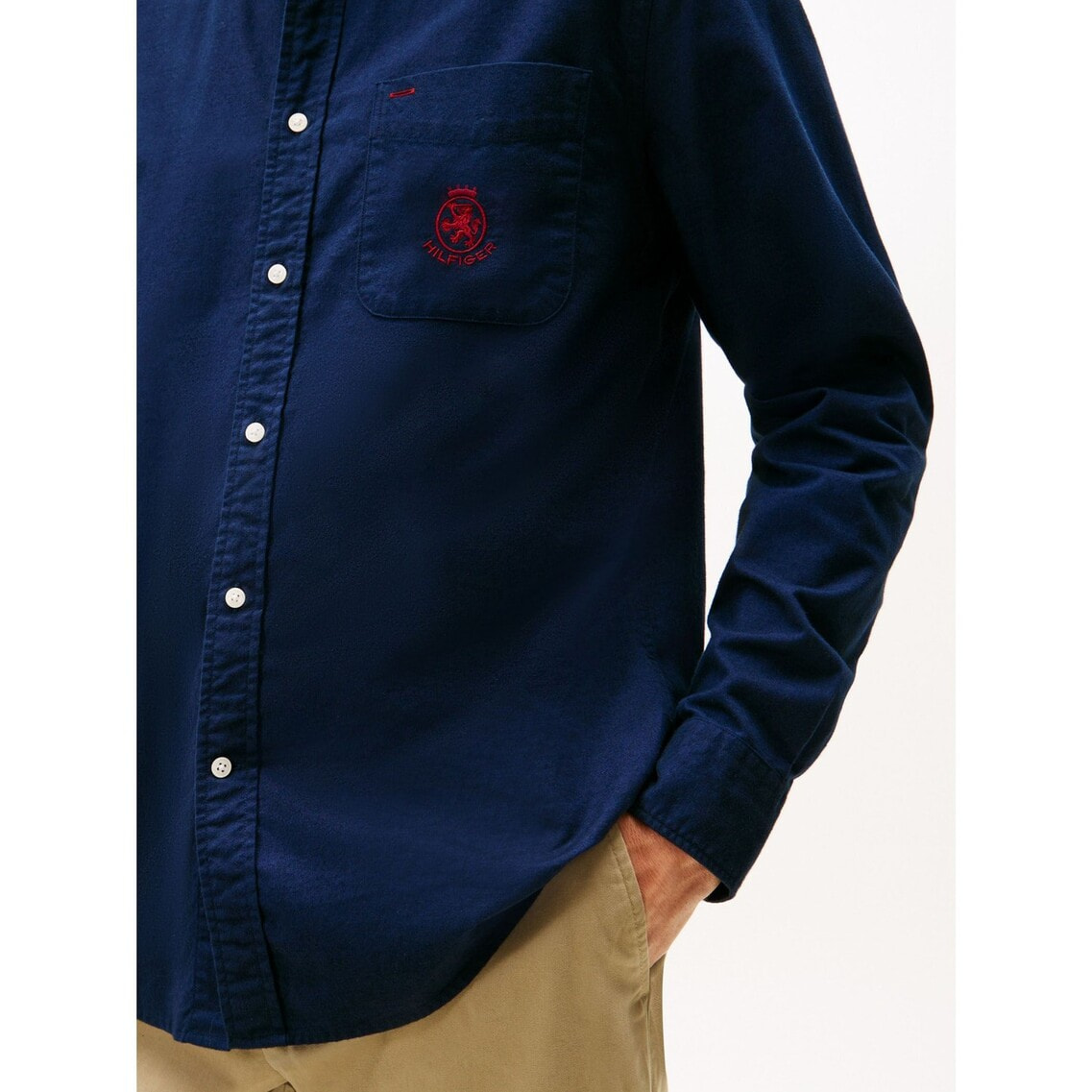 3点でさらに10％OFF】ブラッシュオックスフォードクレストポケット