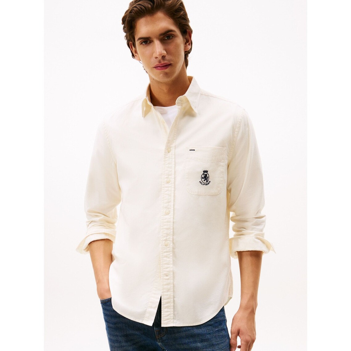 ブラッシュオックスフォードクレストポケットシャツ | トミー