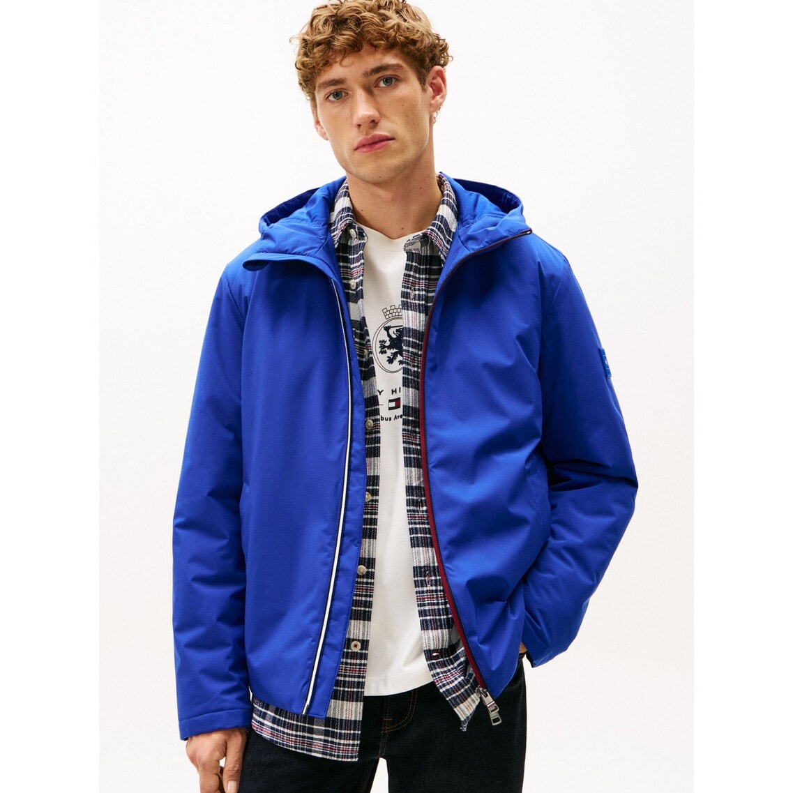 3点でさらに10％OFF】フーデッドジャケット | トミー ヒルフィガー