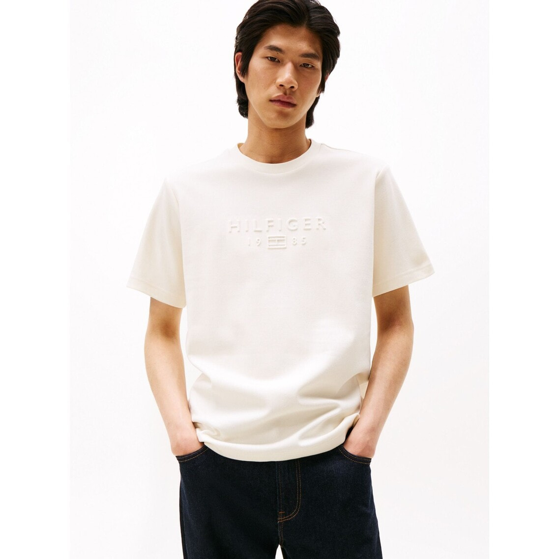 ピケインターロックエンボスTシャツ | トミー ヒルフィガー