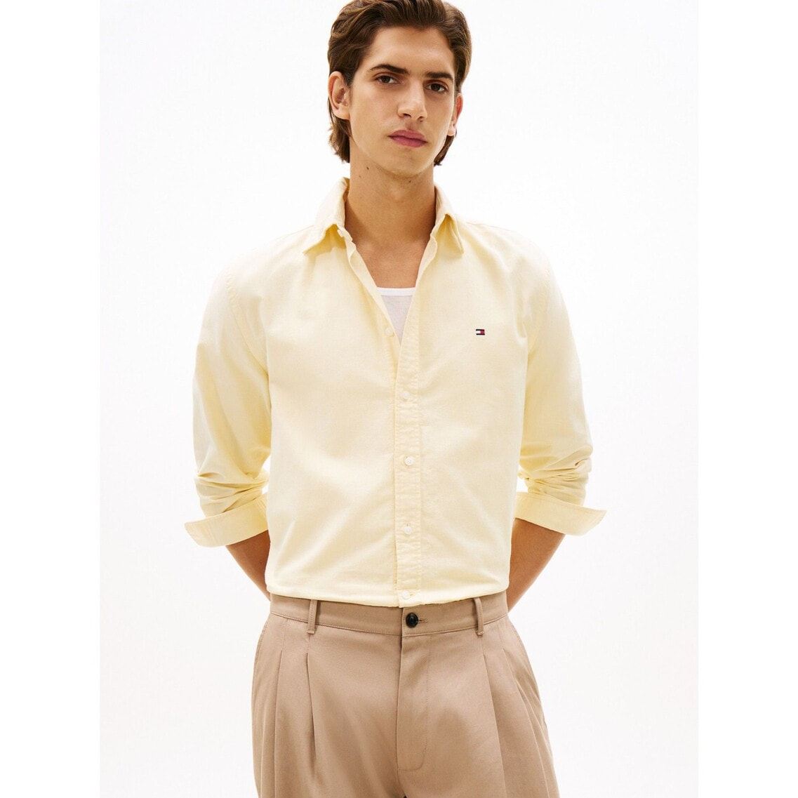 ヘリテージオックスフォードソリッドシャツ | トミー ヒルフィガー