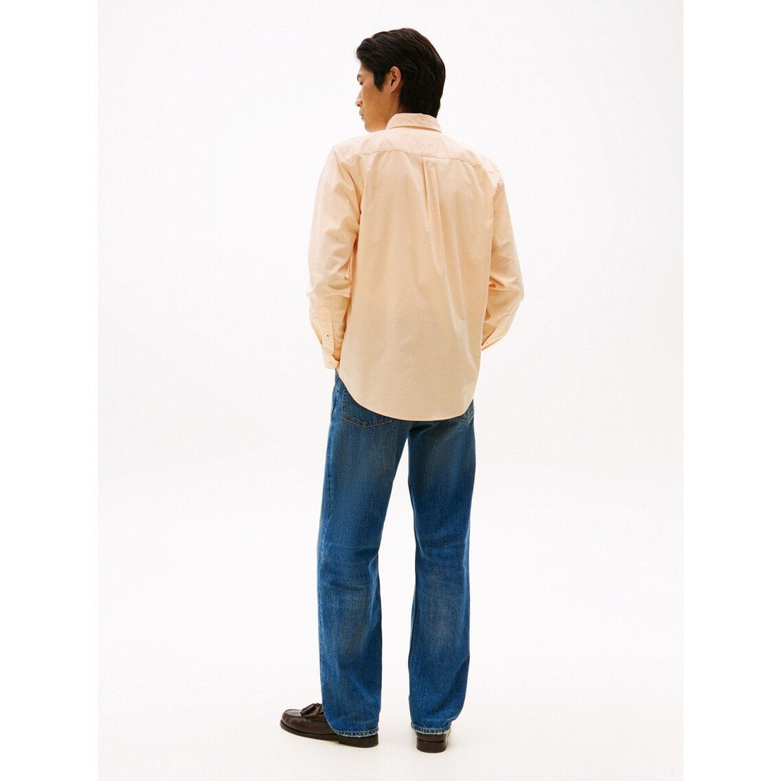 オックスフォードソリッドロングスリーブシャツ | トミー