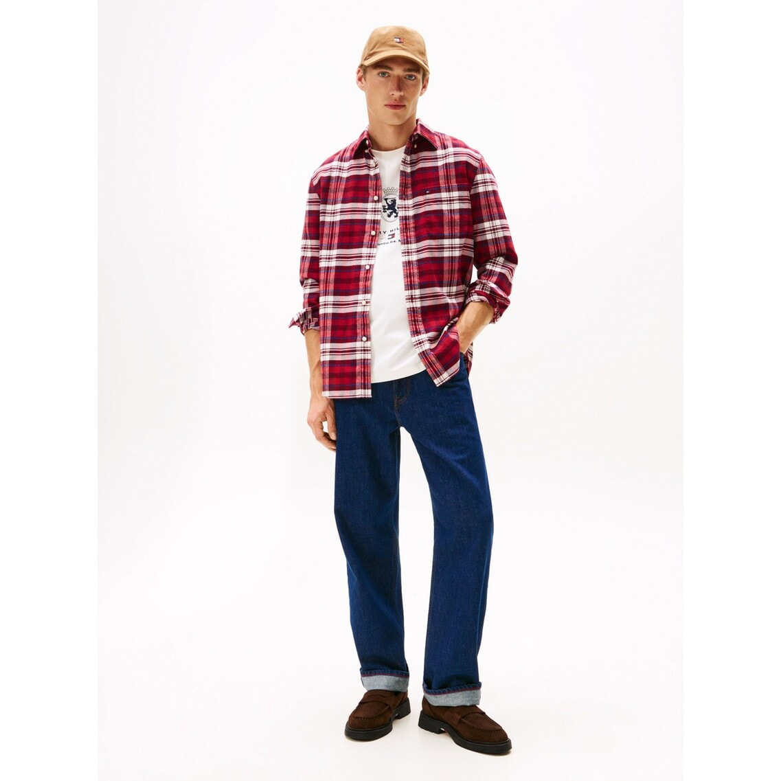 3点でさらに10％OFF】ヒーローフランネルタータンチェックシャツ