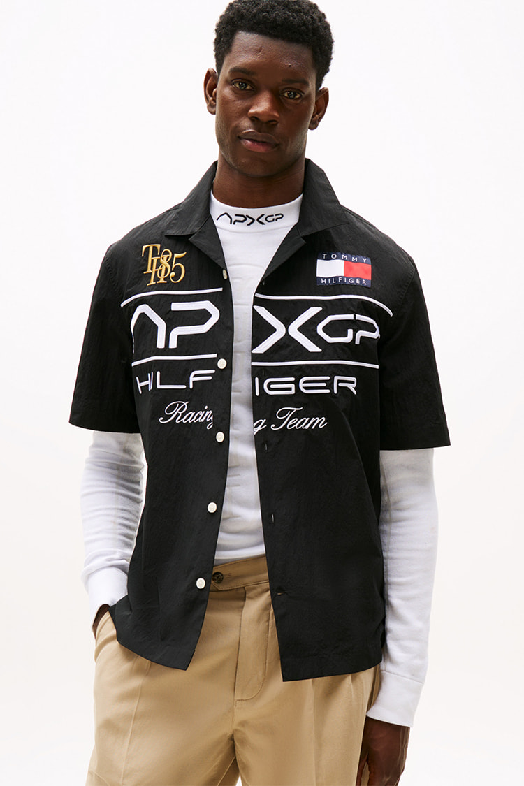 APXGP collection レーシングショートスリーブサテンシャツ