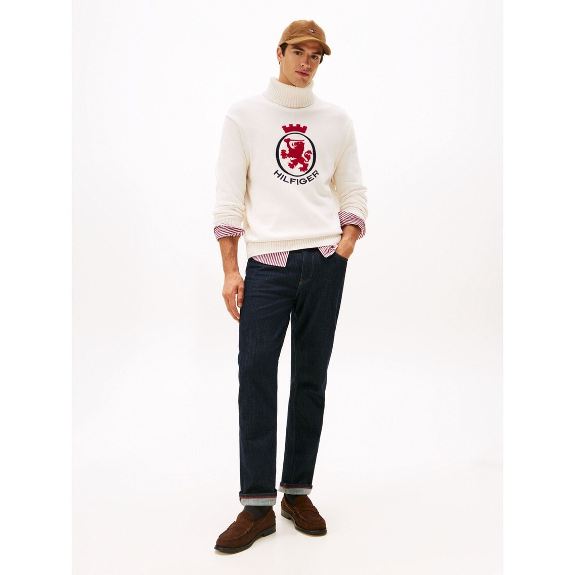 BUYEEページ 26cm グラフィックロールネックセーター | トミー ヒルフィガー