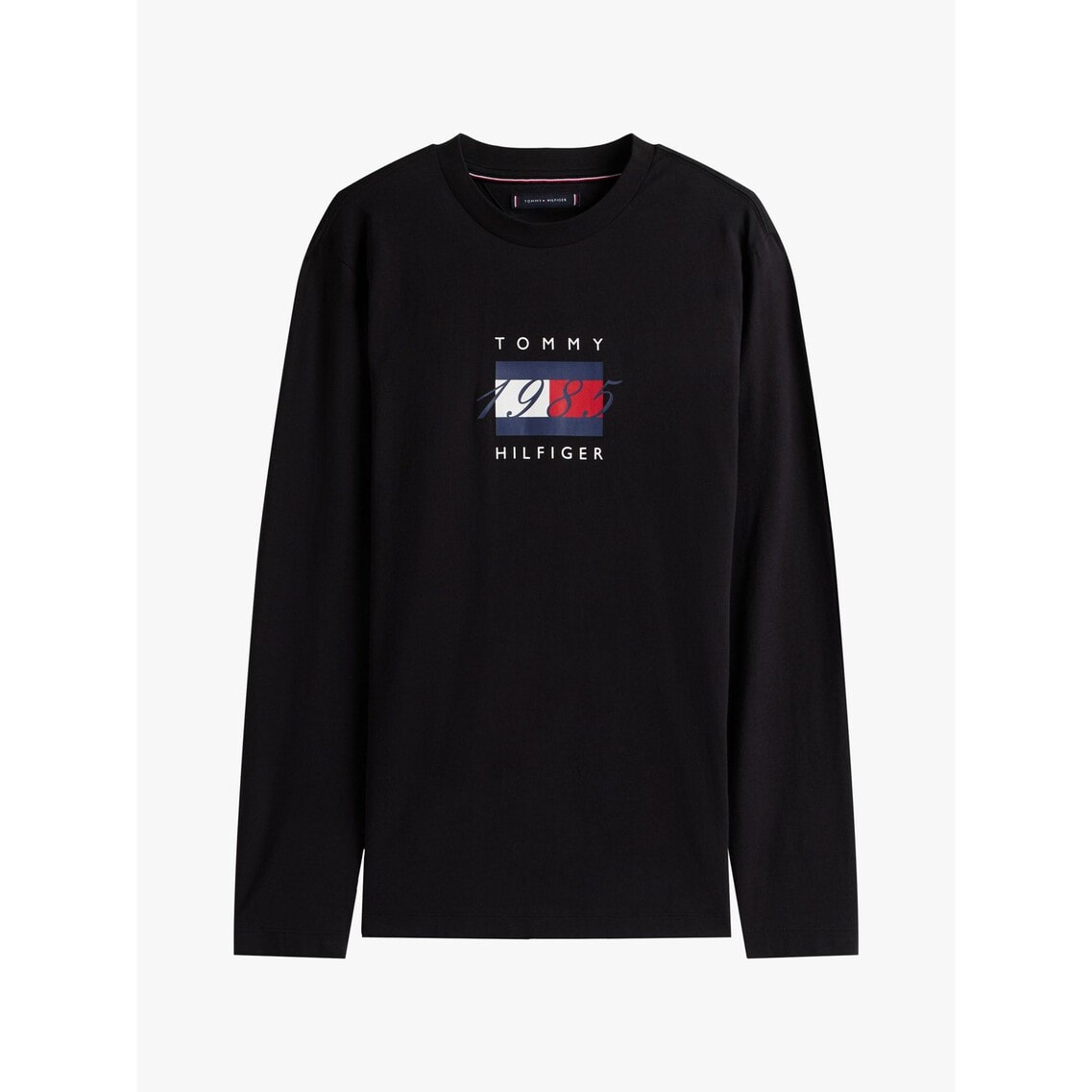 GLOWNY テリーPKロングTシャツ チャコール M ライナーフラッググラフィックロングスリーブTシャツ | トミー