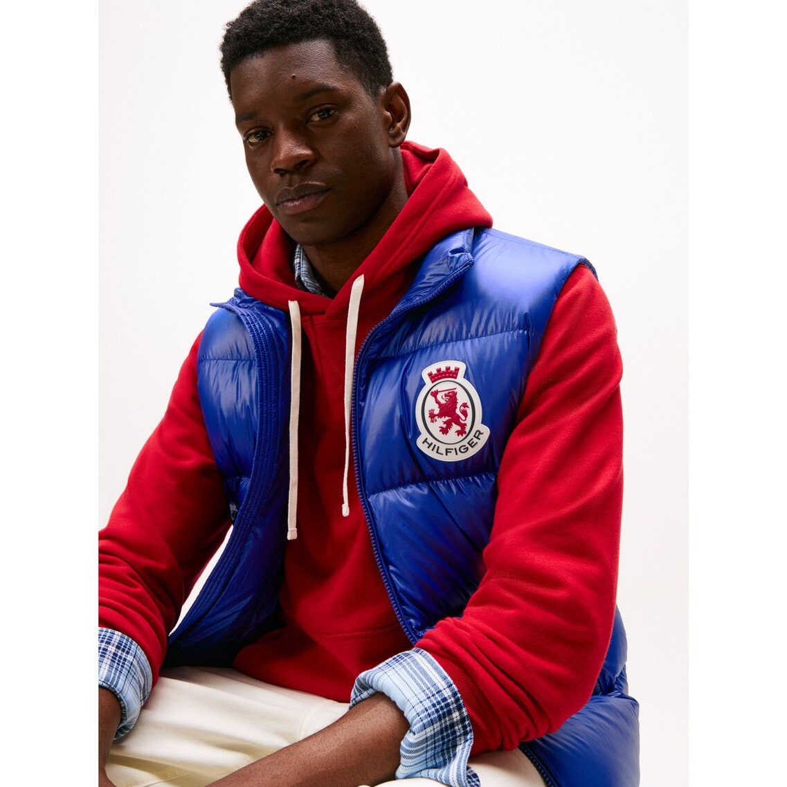 JungHaeIn着用】クレストシャイニーダウンベスト | トミー